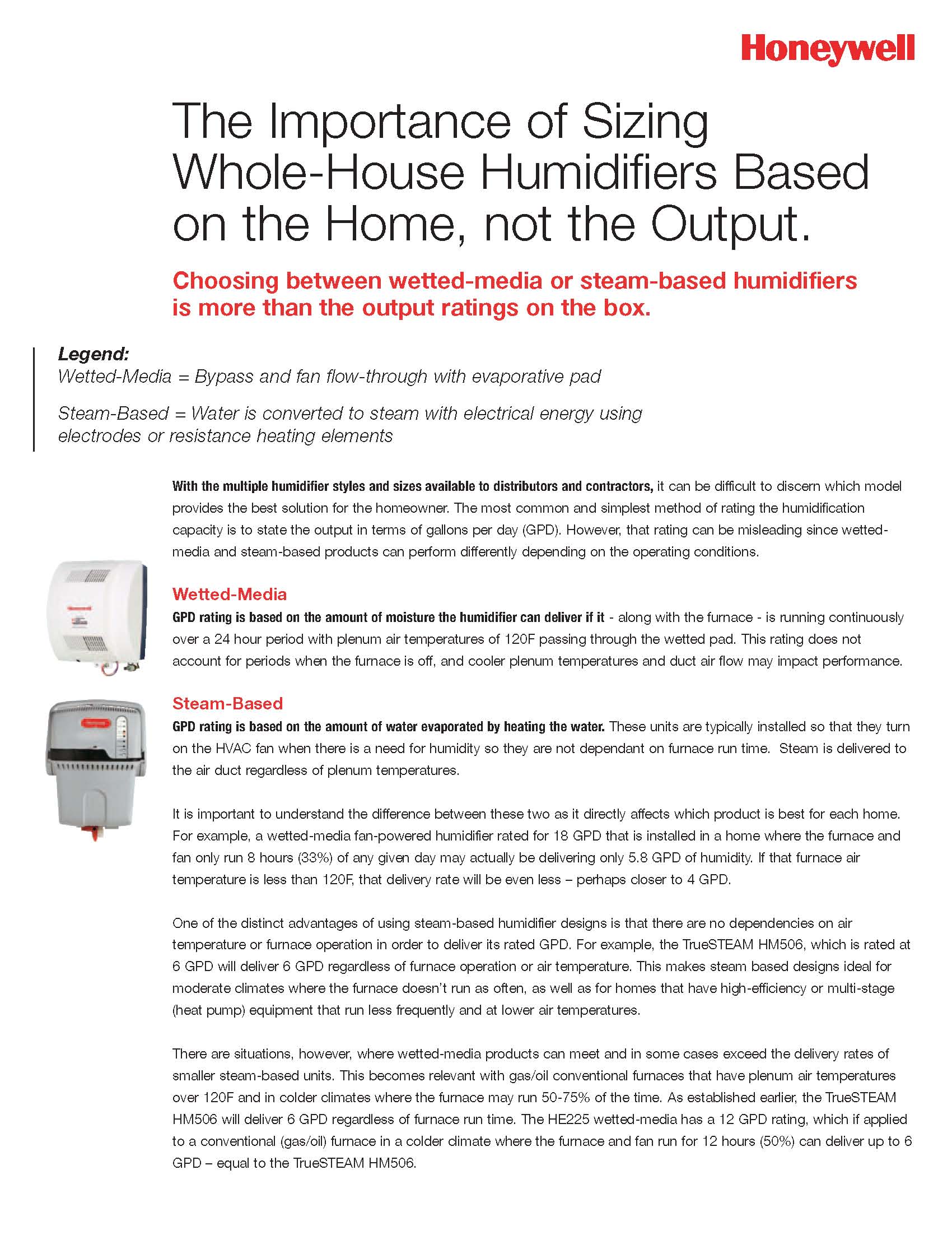 humidifiers Brochure